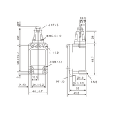 Tianyi Switch WLD2 Parallel Top-Roller Stainless Plunger Limit Switch